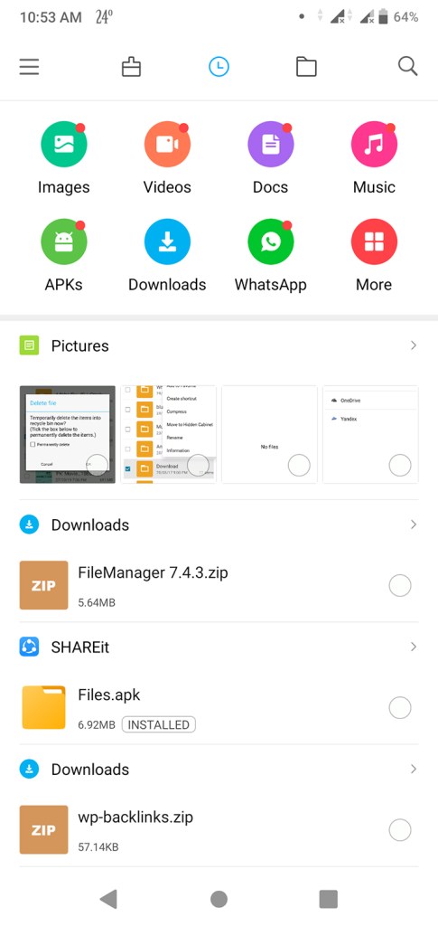 mi file explorer