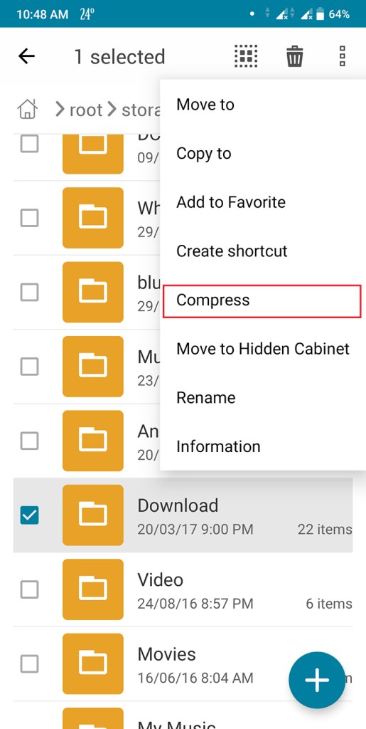 compressing files without password