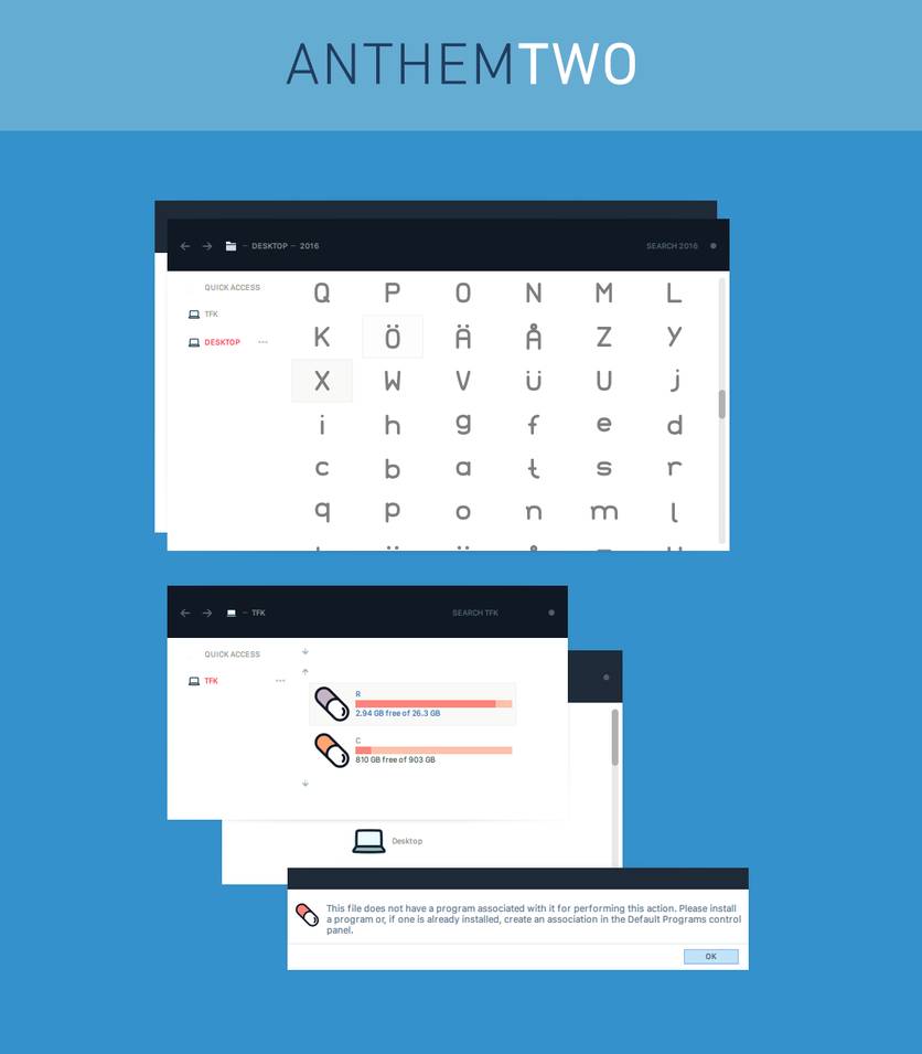 Anthom theme two for Windows 10