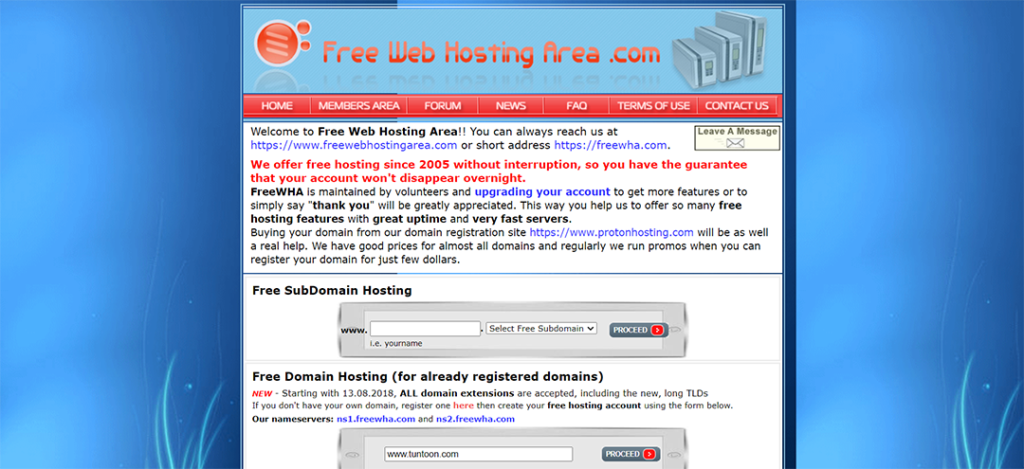 Best free anonymous website hosting
